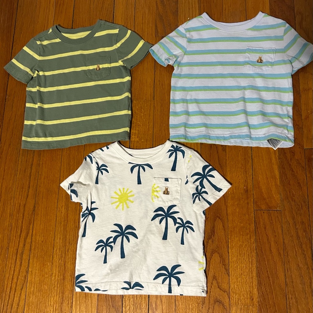 GAP Striped and Palm Tree Toddler T-Shirts Set